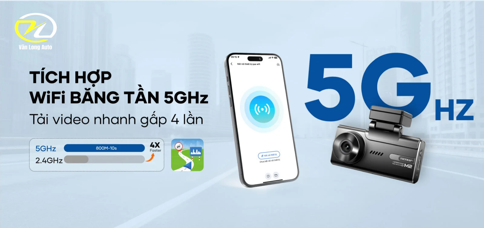 Kết nối Wi-Fi và ứng dụng VIETMAP LIVE